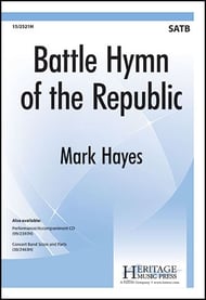 Battle Hymn of the Republic SATB choral sheet music cover Thumbnail